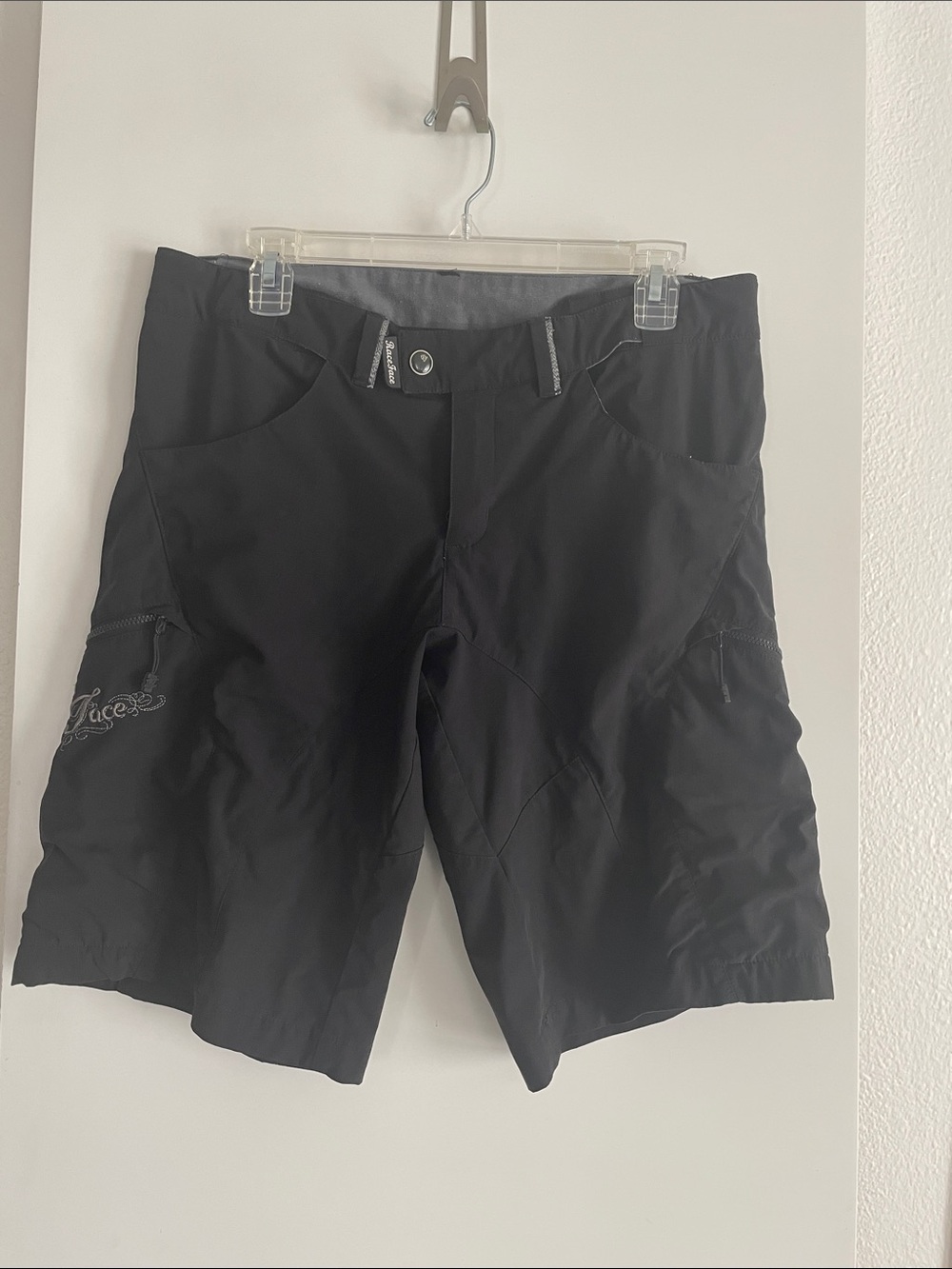 RACE FACE MTB Mountain Bike Riding Sport Shorts Black Nylon Men